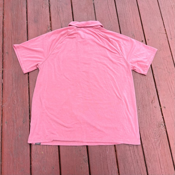 L.L. Bean Men’s Slightly Fitted Regular Large Salmon Color Button Collared Polo - Picture 7 of 7